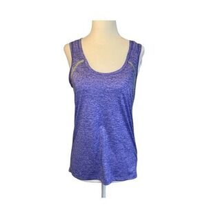 Avia Racerback Active Tank Top Blue Green Stretch Knit Sleeveless Athletic M